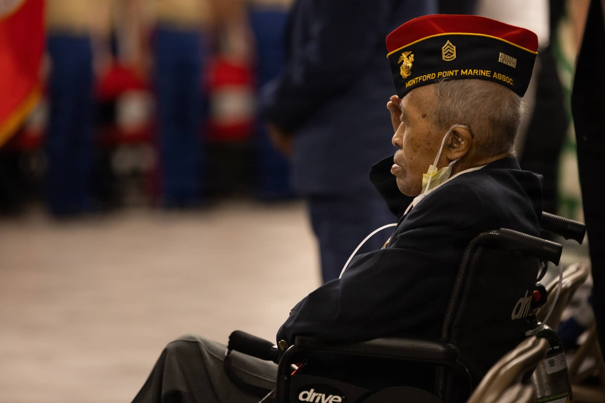 Montford Point Marine Day ceremony at Camp Lejeune, North Carolina.